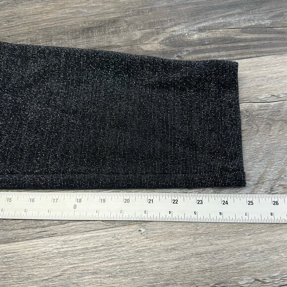 NWT Banana Republic Black Gray Womens 6 Sleeveless Straight Leg Glitter Jumpsuit - Picture 10 of 14